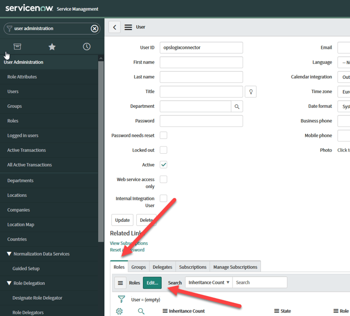 Create a ServiceNow user account for the SCOM ServiceNow Incident Connector05