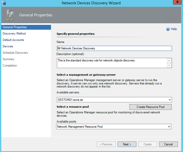 Add a Network device